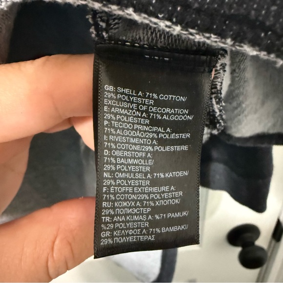 The North Face 3/4 Sleeve Hoodie Shirt Women’s Size Large Black Gray - Picture 5 of 6